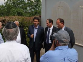Inauguration stèle en hommage aux déportés juifs