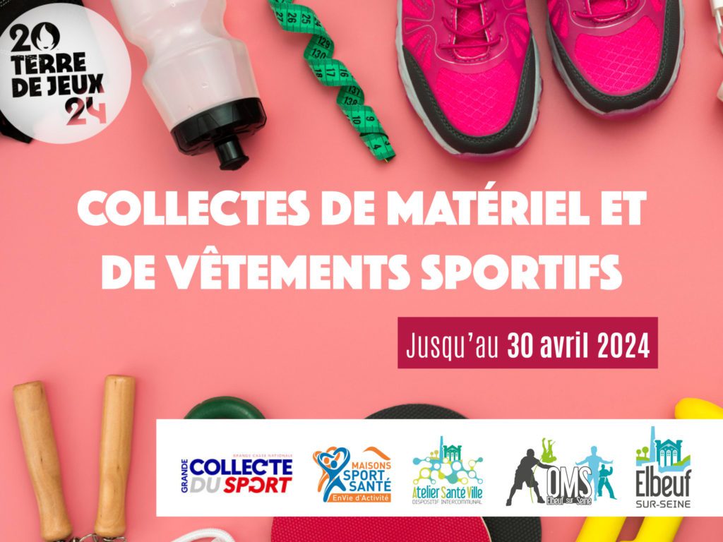 Collecte de matériel et vêtements sportifs