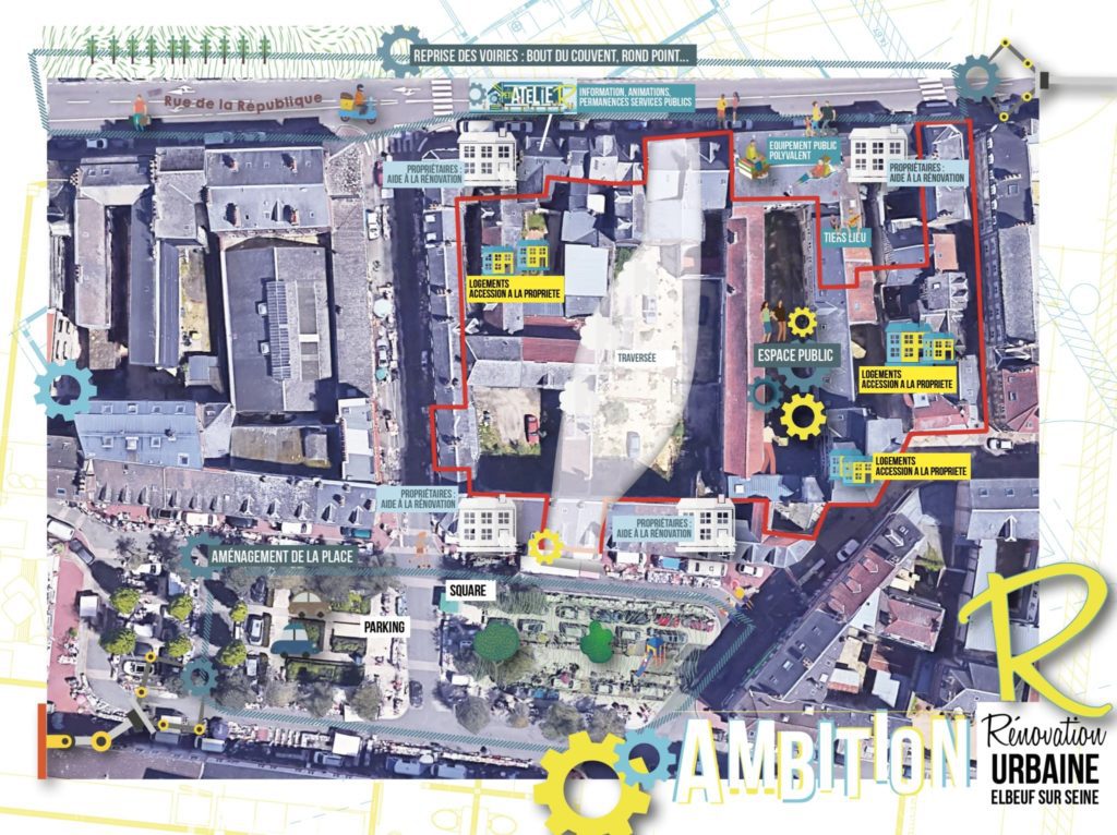 Plan du nouveau projet d'aménagement urbain