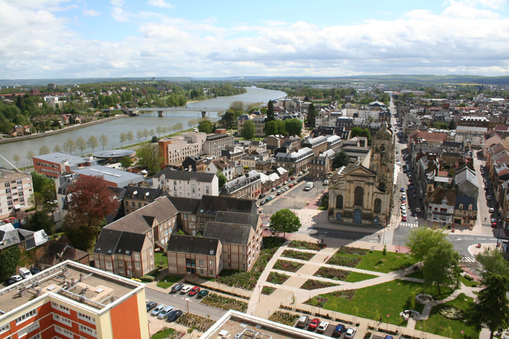 Vue d'Elbeuf sur Seine