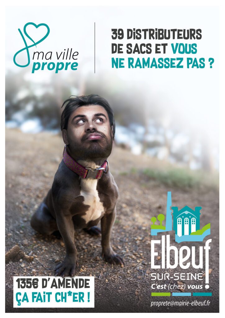 Visuel plan Ville propre « Déjections canines »