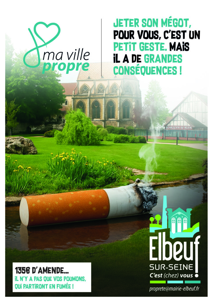 Visuel plan Ville propre « mégots »